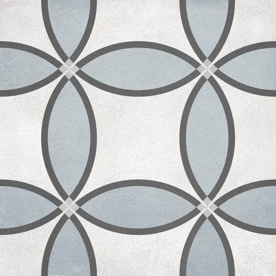 Crossville 8" x 8" Form Matte Porcelain Zenith Deco Tile
