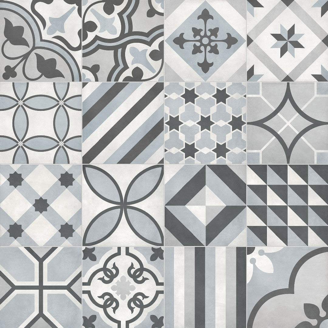Crossville 8" x 8" Form Matte Porcelain Blends Deco Tile