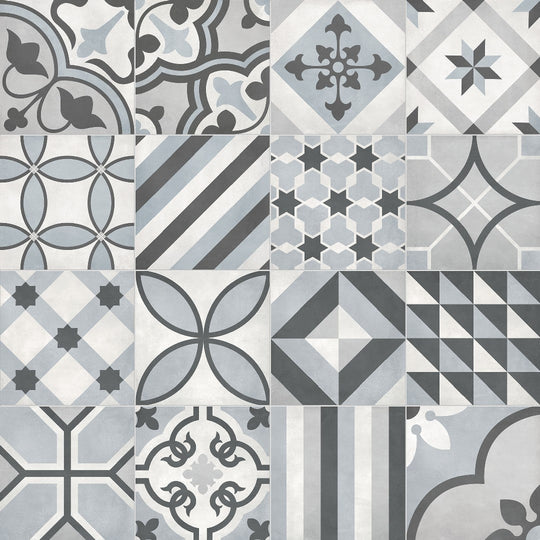 Crossville 8" x 8" Form Matte Porcelain Blends Deco Tile