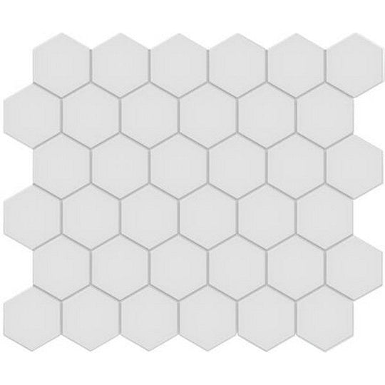 Crossville Studios 11" x 12" Soho Unglazed Matte 2" Hexagon Porcelain Mosaic