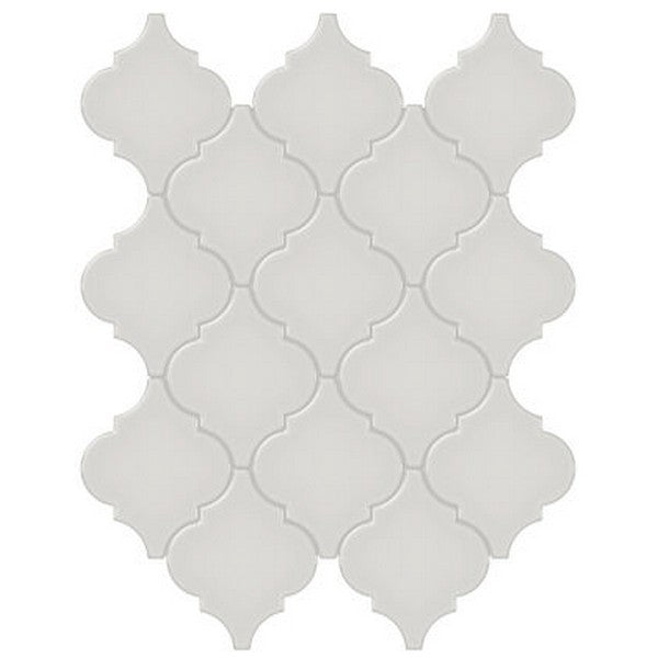 Crossville Studios 11" x 13" Soho Glazed Glossy Arabesque Porcelain Mosaic