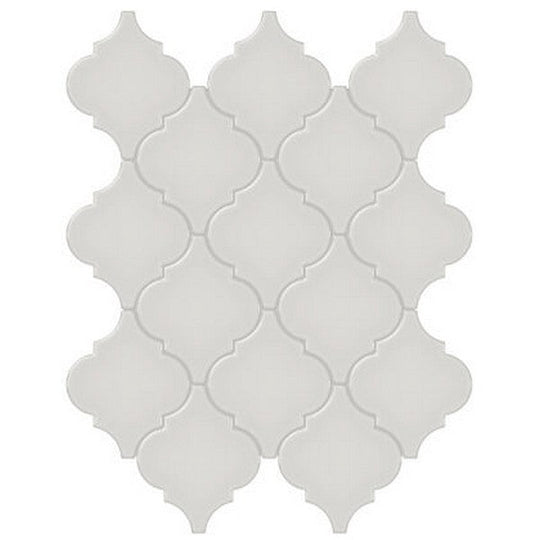 Crossville Studios 11" x 13" Soho Glazed Glossy Arabesque Porcelain Mosaic