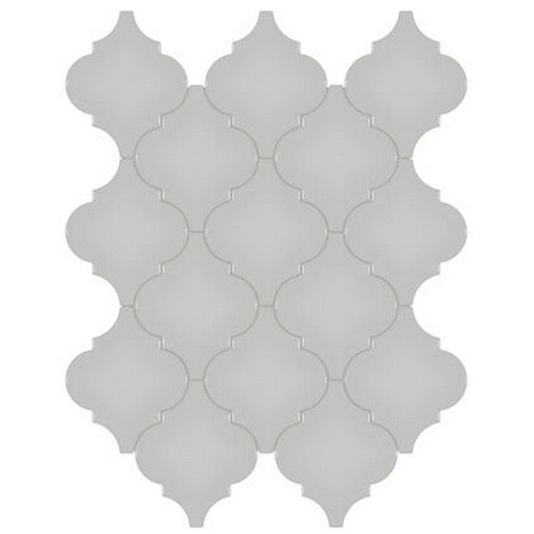 Crossville Studios 11" x 13" Soho Glazed Glossy Arabesque Porcelain Mosaic