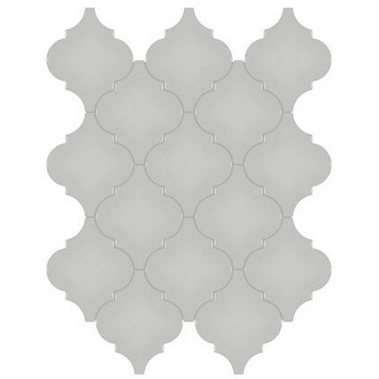 Crossville Studios 11" x 13" Soho Glazed Glossy Arabesque Porcelain Mosaic
