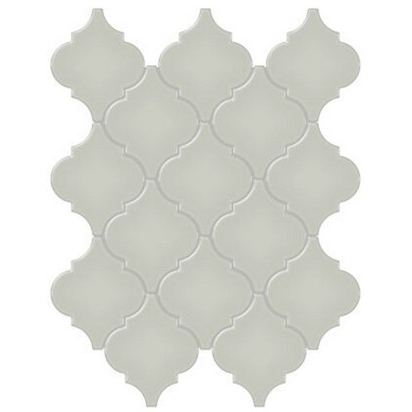 Crossville Studios 11" x 13" Soho Glazed Glossy Arabesque Porcelain Mosaic