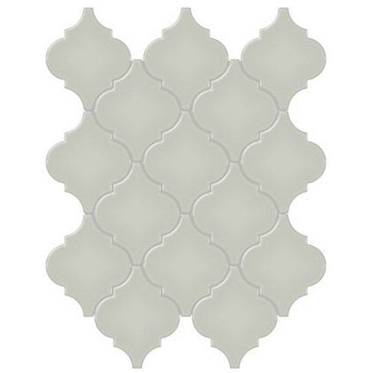 Crossville Studios 11" x 13" Soho Glazed Glossy Arabesque Porcelain Mosaic