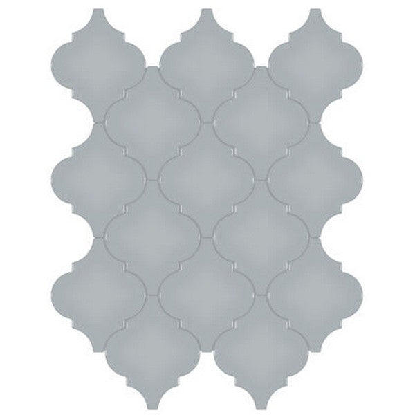 Crossville Studios 11" x 13" Soho Glazed Glossy Arabesque Porcelain Mosaic