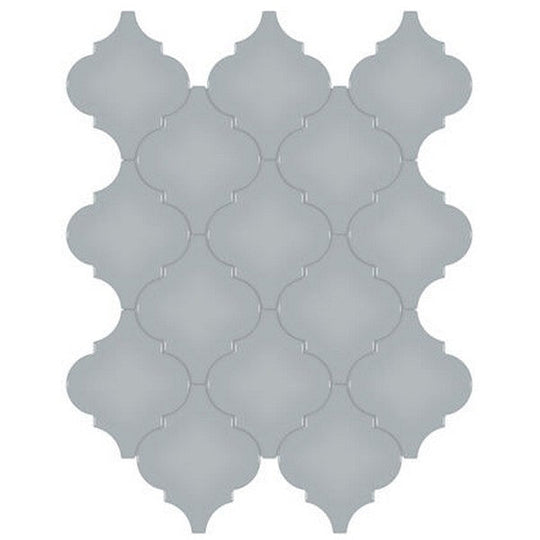 Crossville Studios 11" x 13" Soho Glazed Glossy Arabesque Porcelain Mosaic