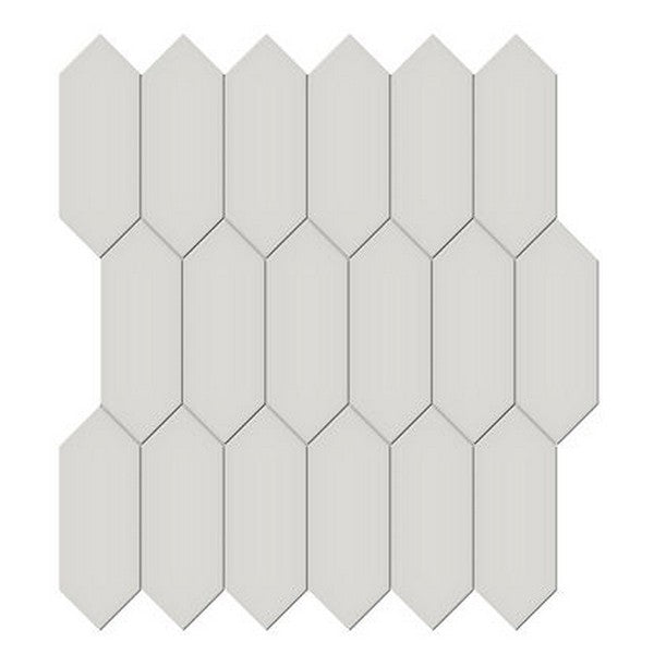 Crossville Studios 11.81" x 12.5" Soho Glazed Glossy 2x5" Picket Porcelain Mosaic