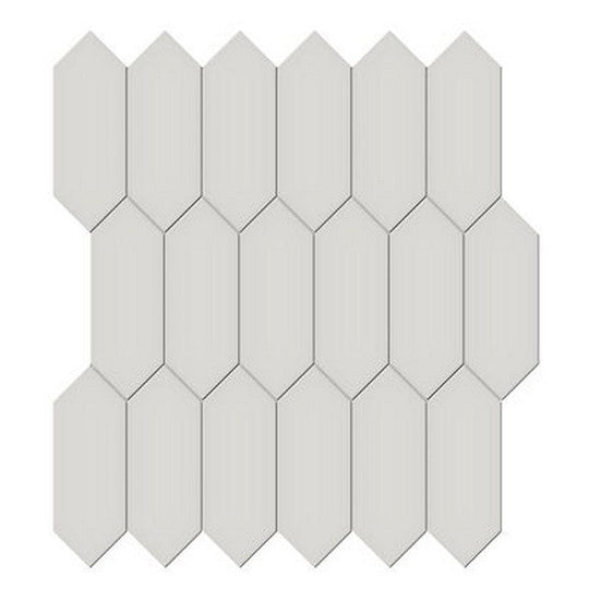 Crossville Studios 11.81" x 12.5" Soho Glazed Glossy 2x5" Picket Porcelain Mosaic