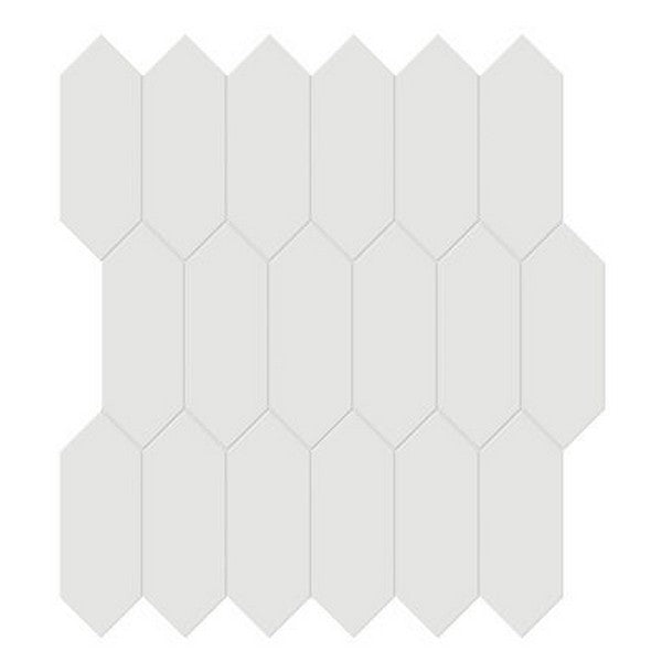 Crossville Studios 11.81" x 12.5" Soho Glazed Matte 2x5" Picket Porcelain Mosaic