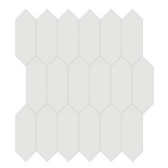 Crossville Studios 11.81" x 12.5" Soho Glazed Matte 2x5" Picket Porcelain Mosaic