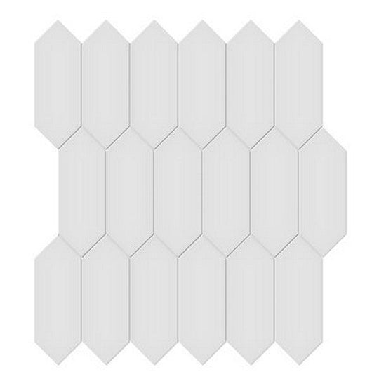 Crossville Studios 11.81" x 12.5" Soho Glazed Matte 2x5" Picket Porcelain Mosaic