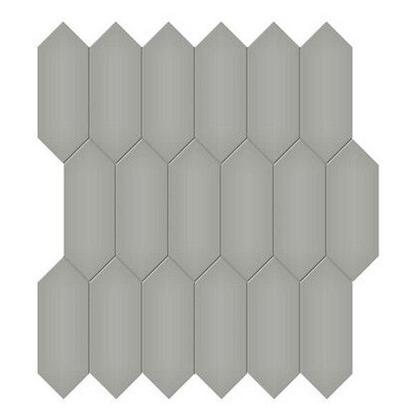 Crossville Studios 11.81" x 12.5" Soho Glazed Matte 2x5" Picket Porcelain Mosaic