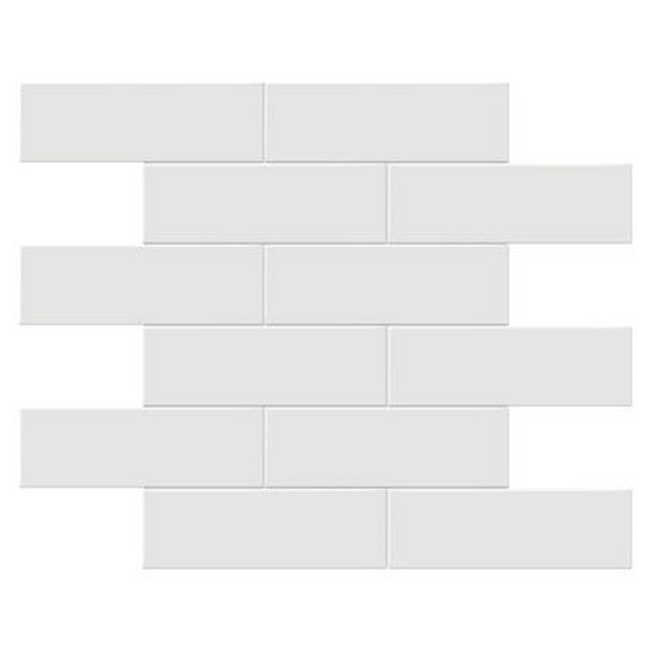 Crossville Studios 11.65" x 11.73" Soho Glazed Glossy 2x6" Brick Porcelain Mosaic