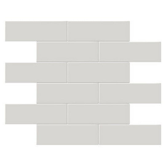 Crossville Studios 11.65" x 11.73" Soho Glazed Glossy 2x6" Brick Porcelain Mosaic