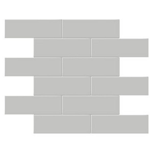 Crossville Studios 11.65" x 11.73" Soho Glazed Matte 2x6" Brick Porcelain Mosaic