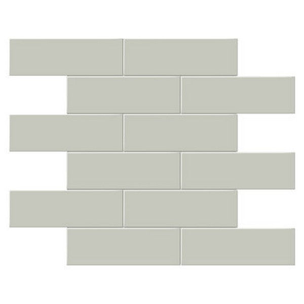 Crossville Studios 11.65" x 11.73" Soho Glazed Matte 2x6" Brick Porcelain Mosaic
