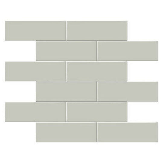 Crossville Studios 11.65" x 11.73" Soho Glazed Matte 2x6" Brick Porcelain Mosaic