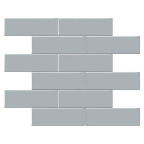 Crossville Studios 11.65" x 11.73" Soho Glazed Matte 2x6" Brick Porcelain Mosaic