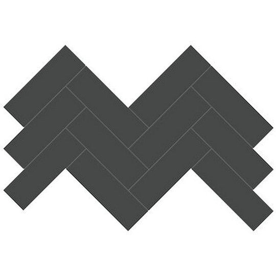 Crossville Studios 8.2" x 16.6" Soho Glazed Glossy 2x6" Herringbone Porcelain Mosaic