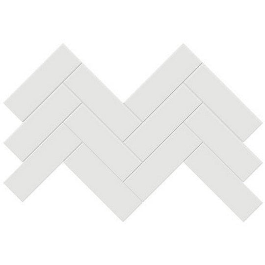 Crossville Studios 8.2" x 16.6" Soho Glazed Matte 2x6" Herringbone Porcelain Mosaic