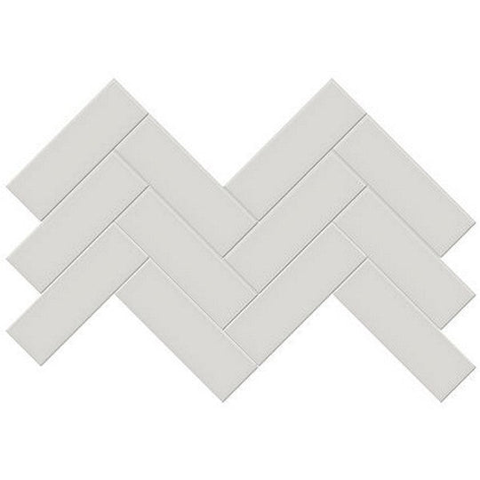 Crossville Studios 8.2" x 16.6" Soho Glazed Matte 2x6" Herringbone Porcelain Mosaic