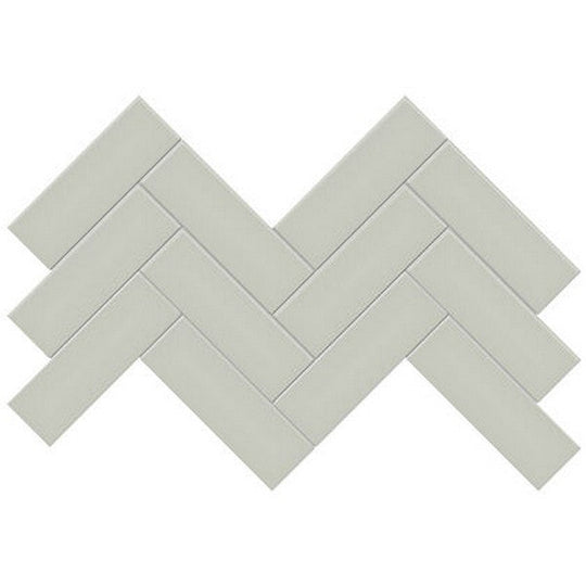 Crossville Studios 8.2" x 16.6" Soho Glazed Matte 2x6" Herringbone Porcelain Mosaic