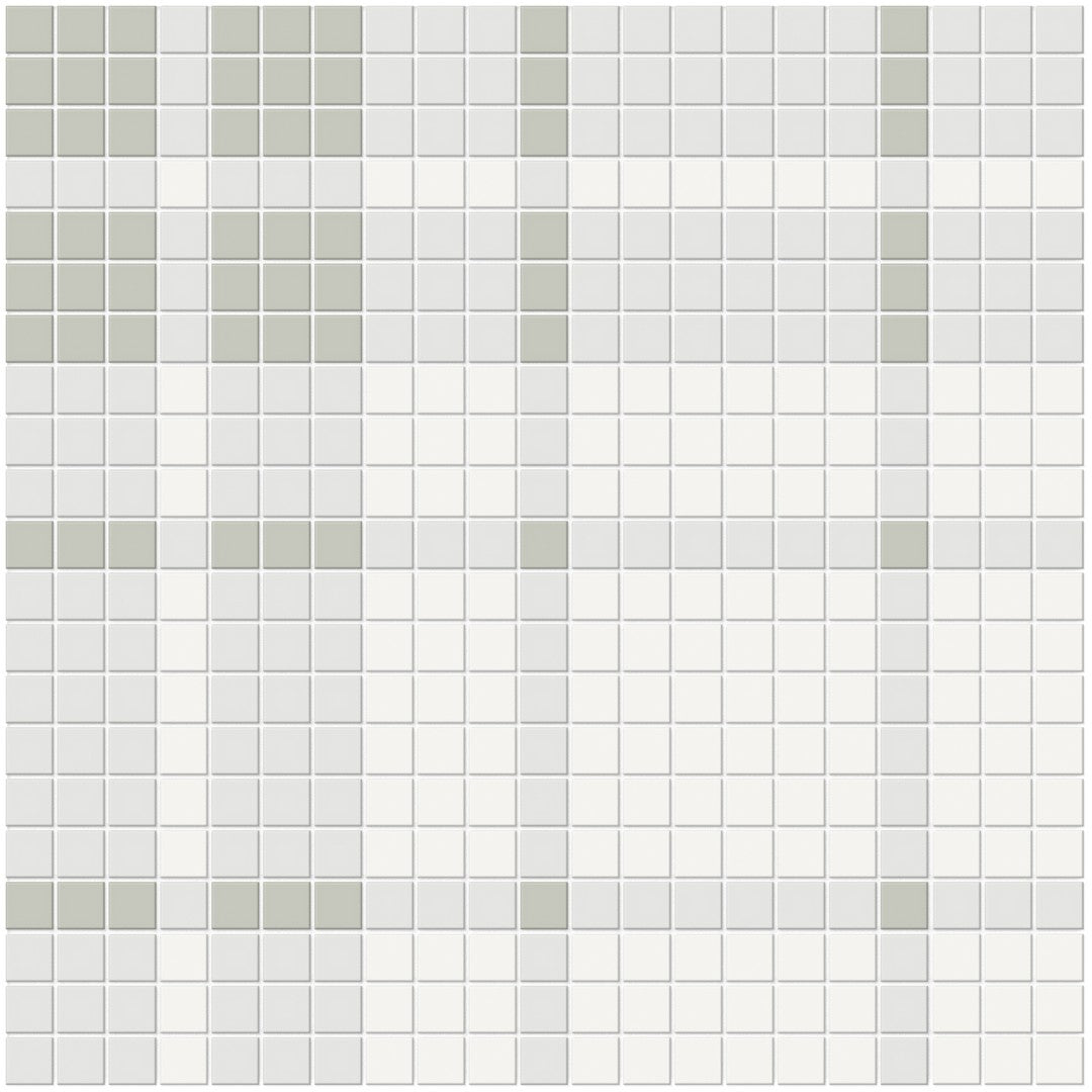 Crossville Studios 12" x 12" Soho Patterned Matte Plaid Porcelain Mosaic