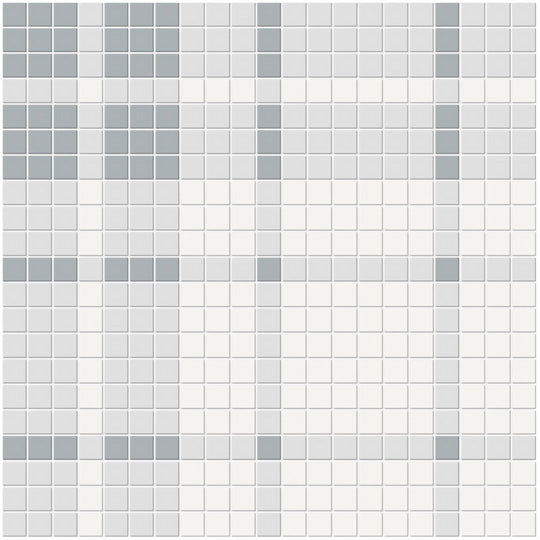 Crossville Studios 12" x 12" Soho Patterned Matte Plaid Porcelain Mosaic