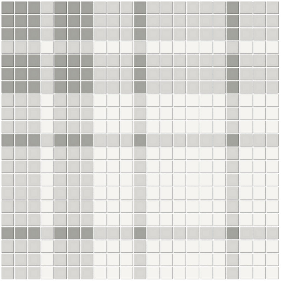 Crossville Studios 12" x 12" Soho Patterned Matte Plaid Porcelain Mosaic