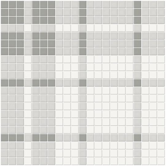Crossville Studios 12" x 12" Soho Patterned Matte Plaid Porcelain Mosaic