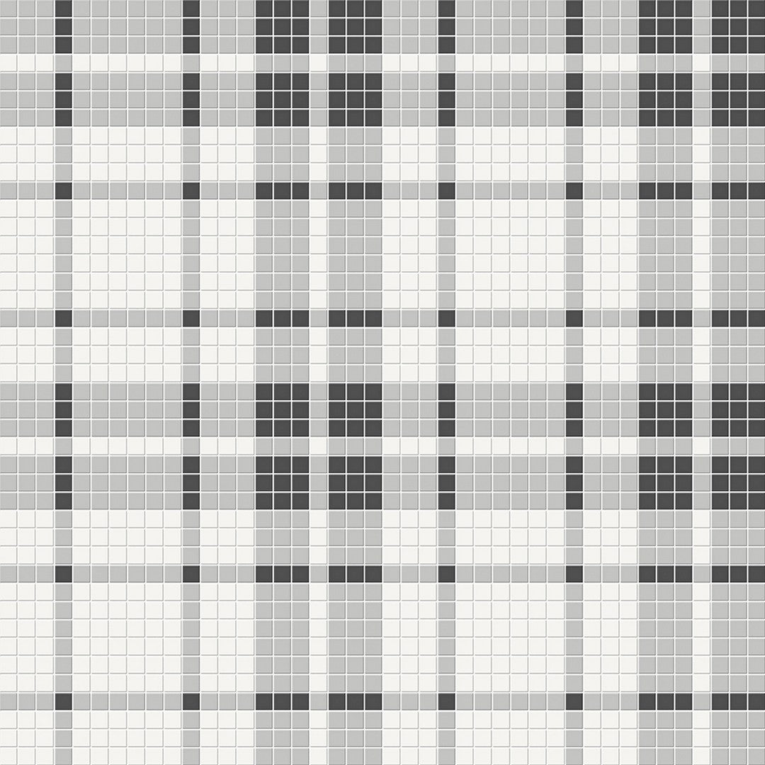 Crossville-Studios-12-x-12-Soho-Patterned-Matte-Plaid-Porcelain-Mosaic-Midnight-Blend