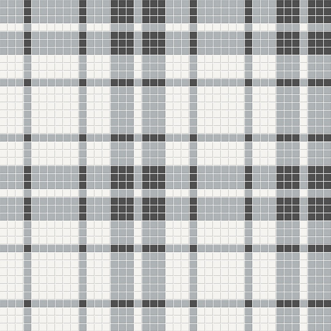 Crossville-Studios-12-x-12-Soho-Patterned-Matte-Plaid-Porcelain-Mosaic-Dawn-Blend