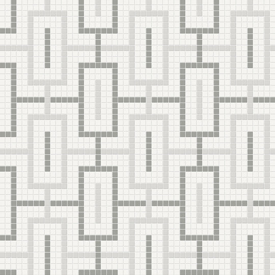 Crossville-Studios-12-x-12-Soho-Patterned-Matte-Chain-Porcelain-Mosaic-Evening-Blend