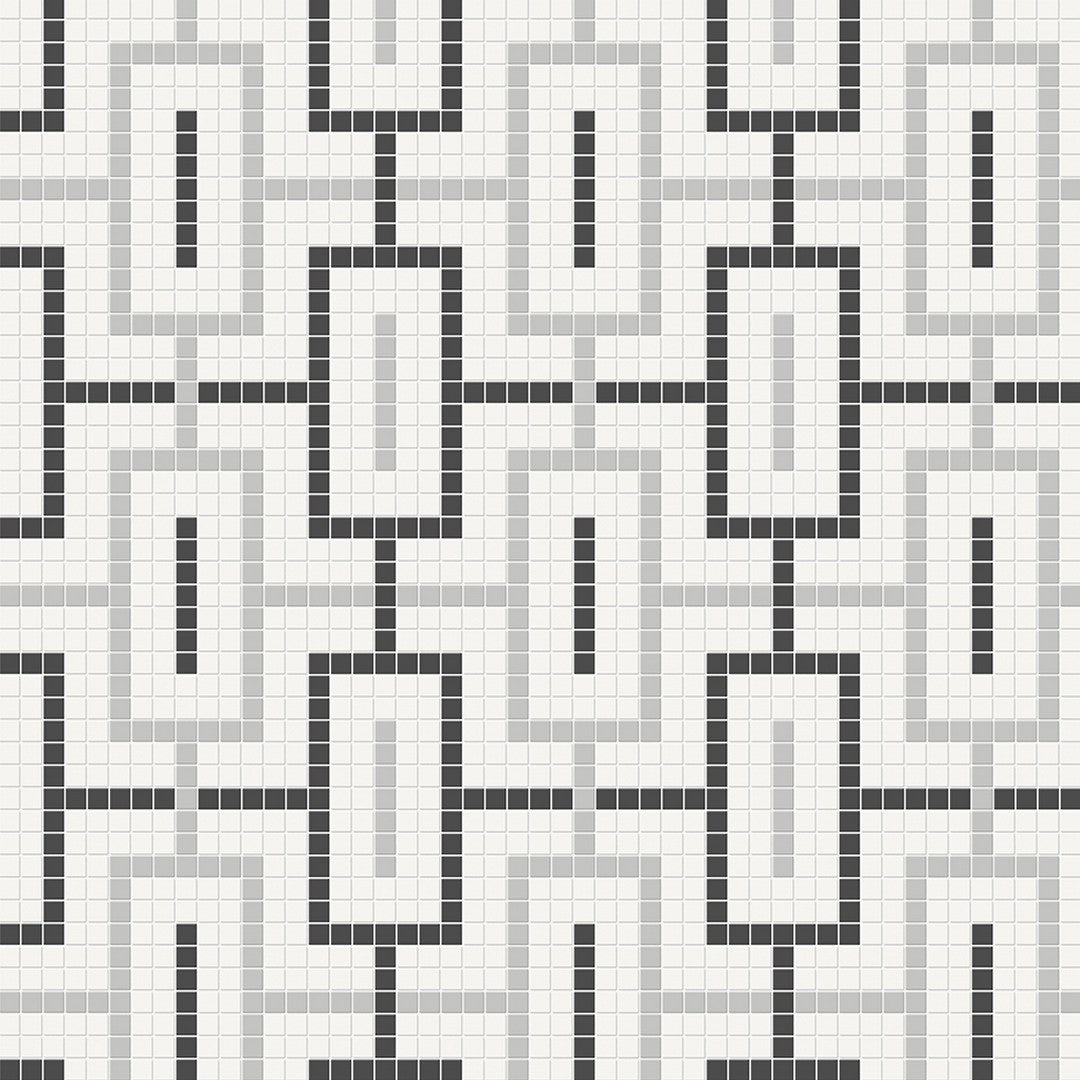 Crossville-Studios-12-x-12-Soho-Patterned-Matte-Chain-Porcelain-Mosaic-Midnight-Blend