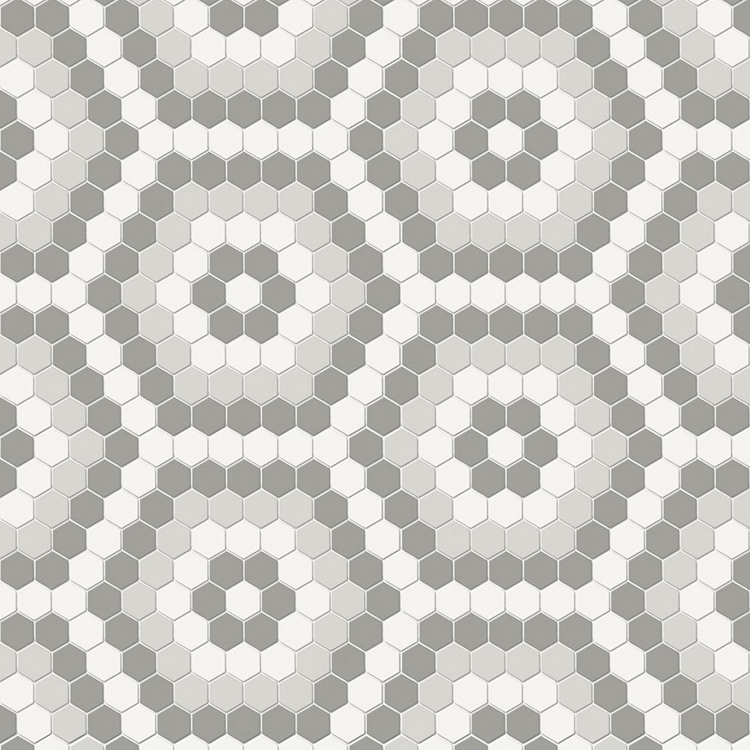 Crossville-Studios-8-x-14-Soho-Patterned-Matte-Hexagon-Porcelain-Mosaic-Evening-Blend