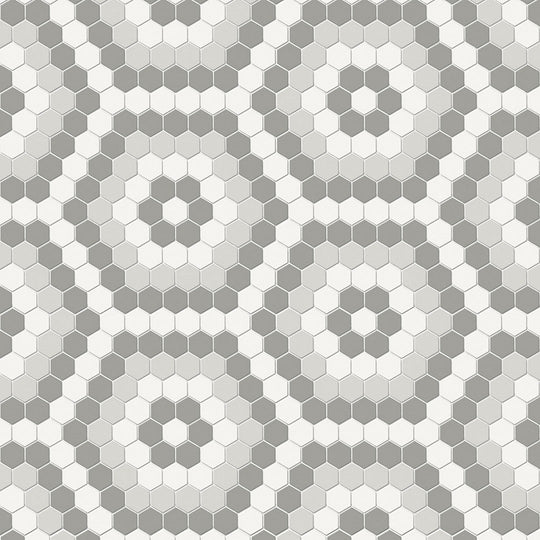 Crossville-Studios-8-x-14-Soho-Patterned-Matte-Hexagon-Porcelain-Mosaic-Evening-Blend