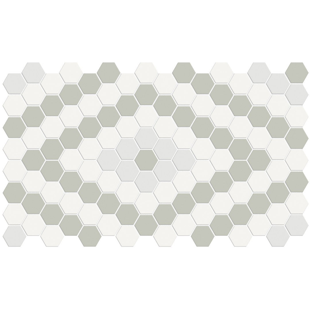 Crossville Studios 8" x 13" Soho Patterned Matte Diamond Porcelain Mosaic