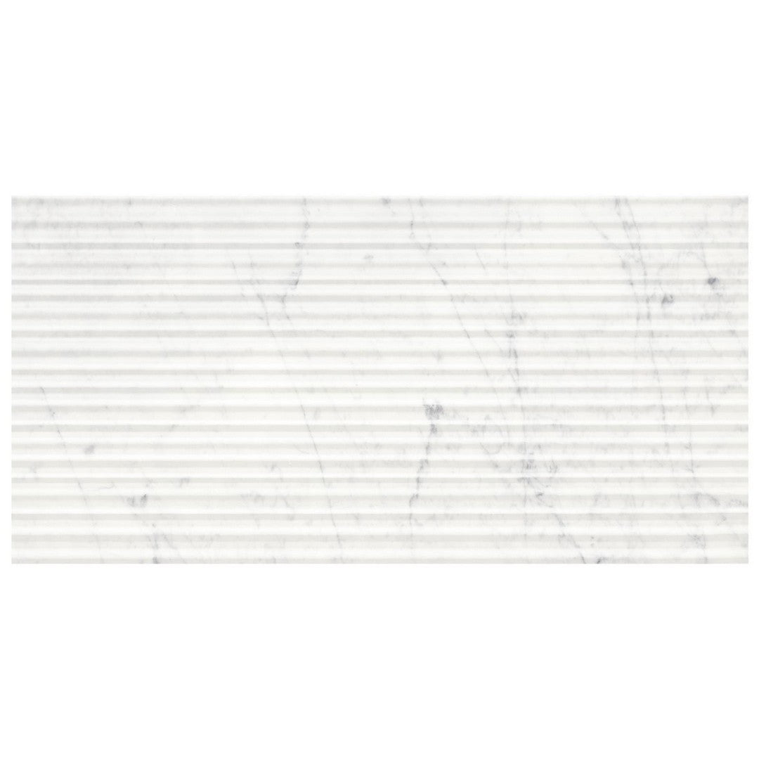 Anatolia 12" x 24" Natural Stone Honed Marble Curva Tile