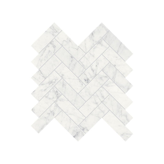 Anatolia 11" x 12" Natural Stone Polished Marble 1.25x4" Herringbone Mosaic