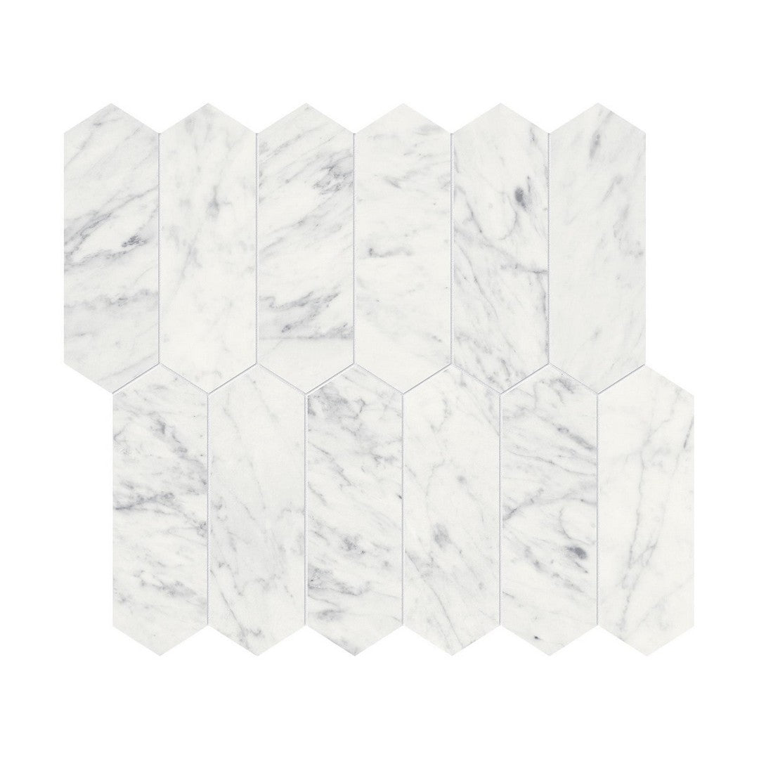 Anatolia 11" x 12" Natural Stone Polished Marble 2x6" Picket Mosaic