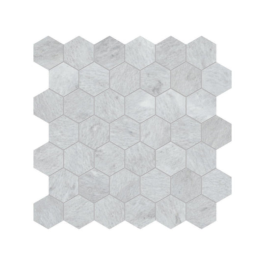 Anatolia 12" x 12" Natural Stone Honed Marble 2" Hexagon Mosaic