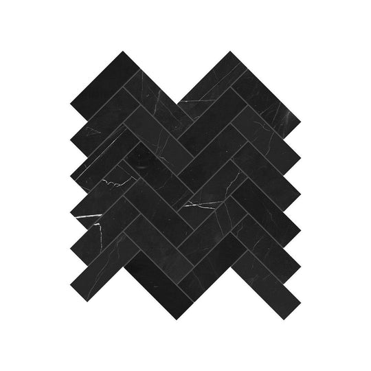 Anatolia 11" x 12" Natural Stone Polished Marble 1.25x4" Herringbone Mosaic