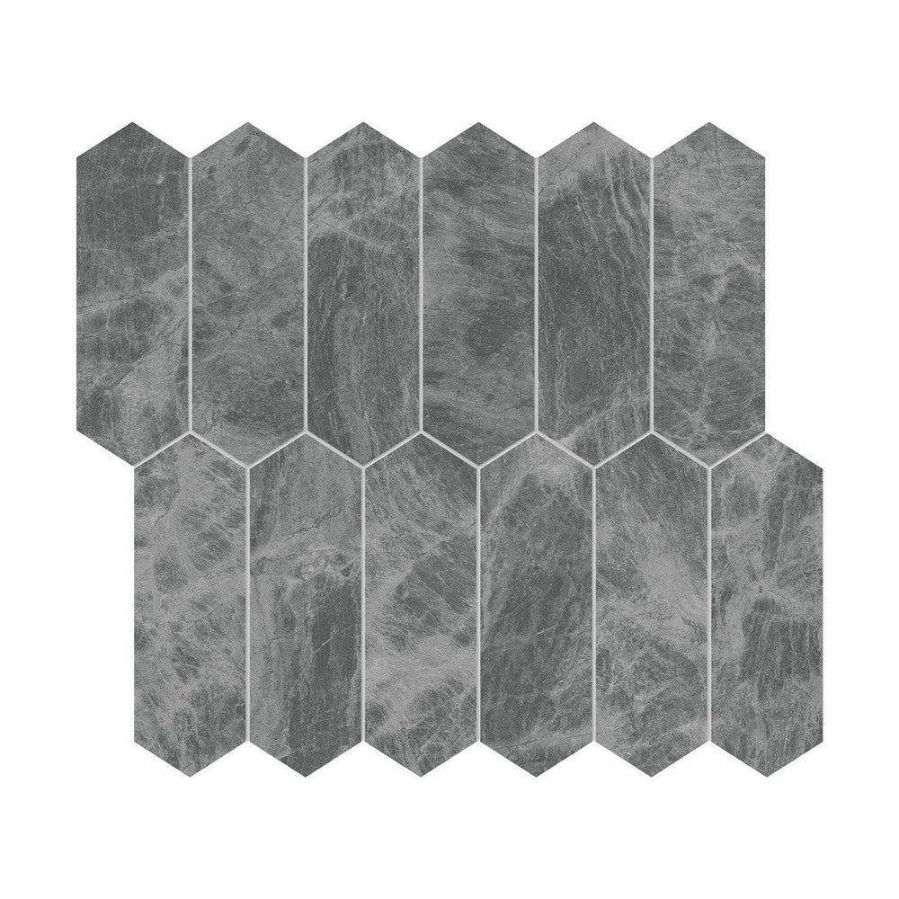 Anatolia 11" x 12" Natural Stone Brushed Marble 2x6" Picket Mosaic