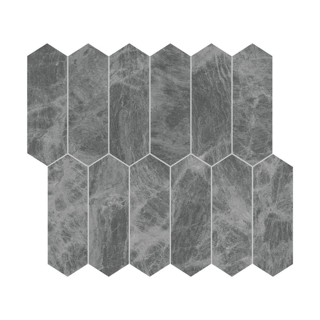 Anatolia 11" x 12" Natural Stone Brushed Marble 2x6" Picket Mosaic