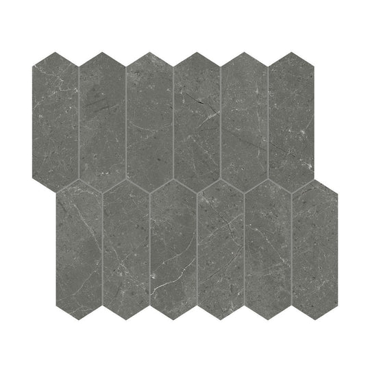 Anatolia 11" x 12" Natural Stone Polished Marble 2x6" Picket Mosaic