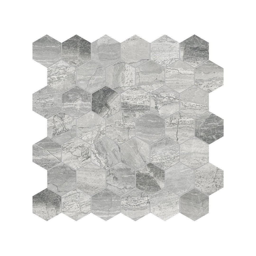 Anatolia 12" x 12" Natural Stone Honed Marble 2" Hexagon Mosaic