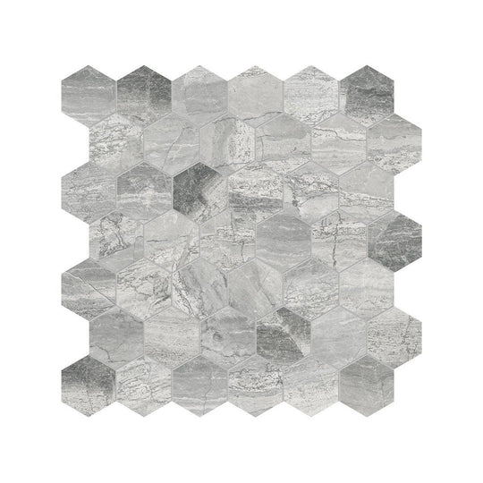 Anatolia 12" x 12" Natural Stone Honed Marble 2" Hexagon Mosaic