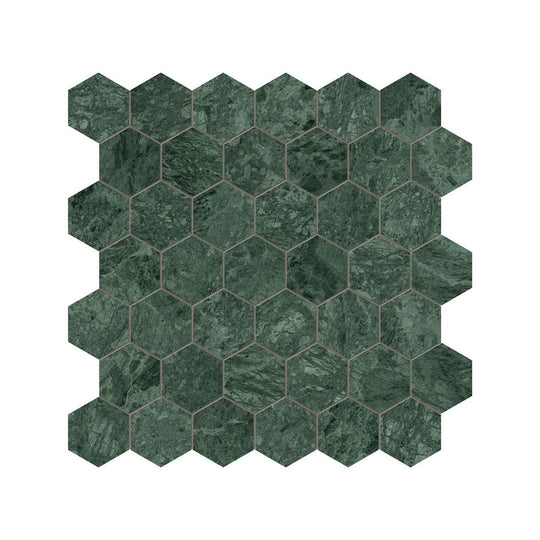 Anatolia 12" x 12" Natural Stone Polished Marble 2" Hexagon Mosaic
